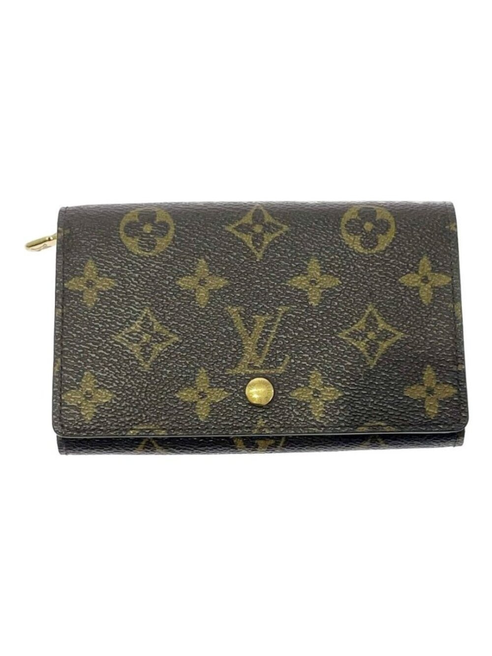 Louis Vuitton Monogram Porte Monnaie Billets Tresor Brown Trifold